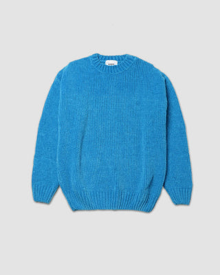 Bonsai Knitted Chenille Knit Crewneck Blu