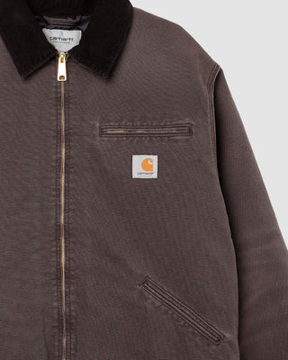 Carhartt WIP OG Detroit Jacket Tobacco/Black Stone Canvas