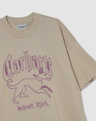 Carhartt WIP Hackwork T-Shirt Fleur De Sel heavy stone wash