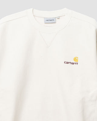 Carhartt WIP American Script Sweatshirt Moonbeam