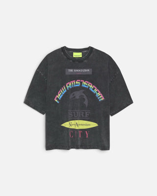 New Amsterdam Surf Association Announcement Tee Black
