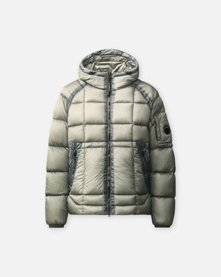 C.P. Company D.D. Shell Hooded Puffer Jacket Flint Grey