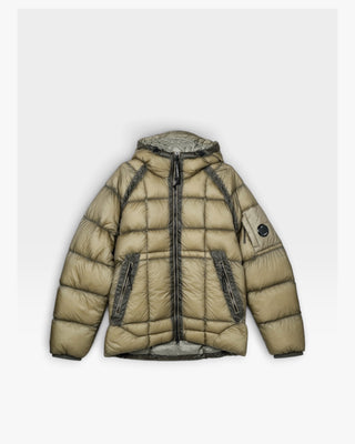 C.P. Company D.D. Shell Medium Jacket Hooded Puffer Jacket Fallen Rock