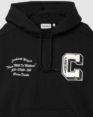 Carhartt WIP Hooded Brown Ducks Sweat Black