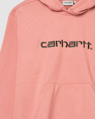 Carhartt WIP Hooded Carhartt Sweat Dusty Rose/Sycamore Tree