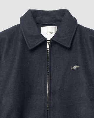 Arte Antwerp Varsity Knit Jacket Navy