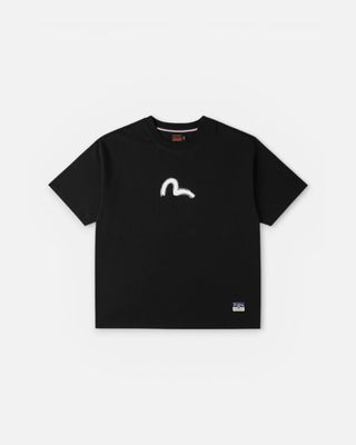 Evisu Ht Hand Brush Daicock Printed Ss Tee Black
