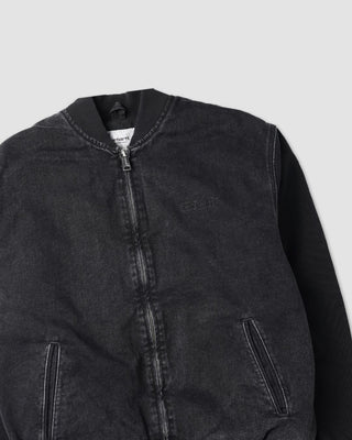 Carhartt WIP Paxon Bomber Black Stone Washed
