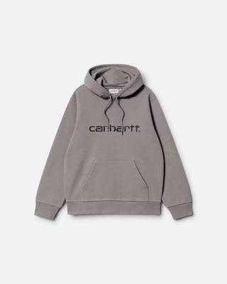 Carhartt WIP Hooded Carhartt Sweatshirt Shady Grey/Dark Navy