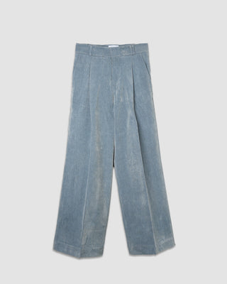 Bonsai Velvet Super Loose Fit Pant Blue Grey