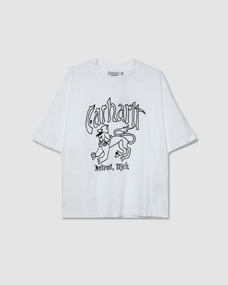 Carhartt WIP Hackwork T-Shirt White heavy stone wash