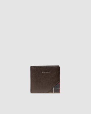 Barbour Tarbert Leather Wallet Chocolate Brown