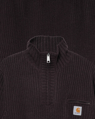 Carhartt WIP Detroit Half Zip Sweater Palisander