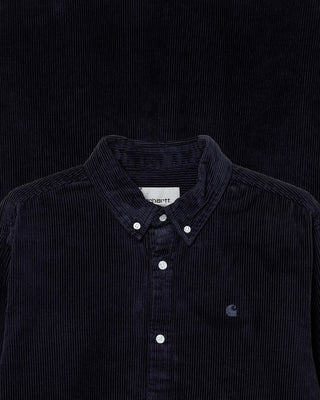 Carhartt WIP L/S Madison Cord Shirt Dark Navy/Dark Navy