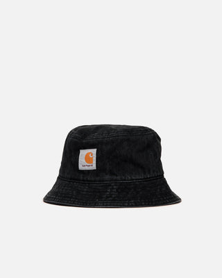 Carhartt WIP Belmar Bucket Hat Snake Camo Black Heavy Stone Wash