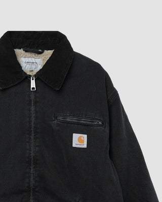 Carhartt WIP OG Detroit Jacket Black/Black stone washed