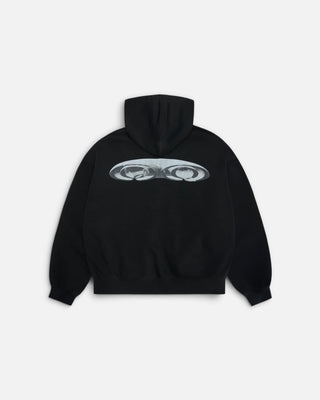 Rains Classic Zip Hoodie Splash 3D Black