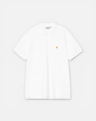 Carhartt WIP Chase Pique Polo White/Gold