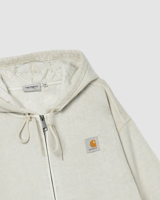 Carhartt WIP Hooded Vista Jacket Sweat Fleur De Sel garment dyed