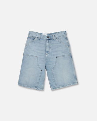 Carhartt WIP OG Double Knee Short Blue Heavy Worn Bleached