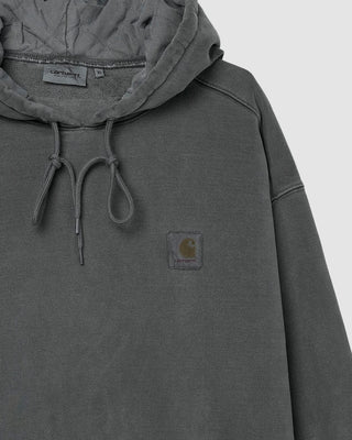Carhartt WIP Hooded Vista Sweatshirt Cotton Sweat Black garment dyed