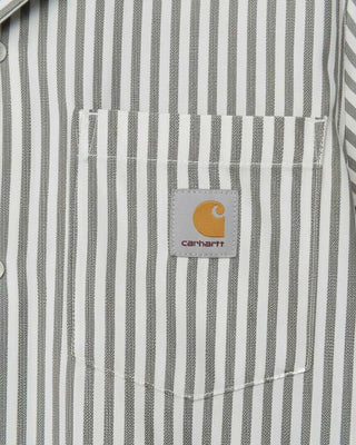 Carhartt WIP S/S Leavel Shirt Leavel Stripe Black/Wax