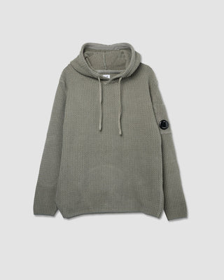 C.P Company Knitwear Hooded Chenille Cotton Fallen Rock