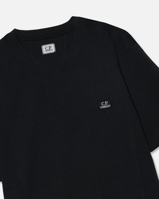 C.P. Company 30/1 Jersey Short Sleeve Logo Patch T-Shirt Total Eclipse