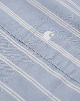 Carhartt WIP L/S Beale Shirt Beale Stripe Gentle Blue