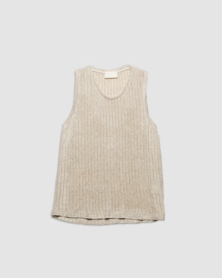 C93 Rib Tank Top Sand