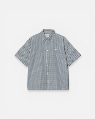 Carhartt WIP S/S Groff Shirt Groff Check Blue River