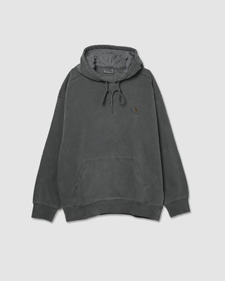 Carhartt WIP Hooded Vista Sweatshirt Cotton Sweat Black garment dyed