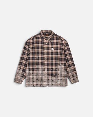 Evisu Ht, Seagull Aop Ls Checked Shirt Blue Check