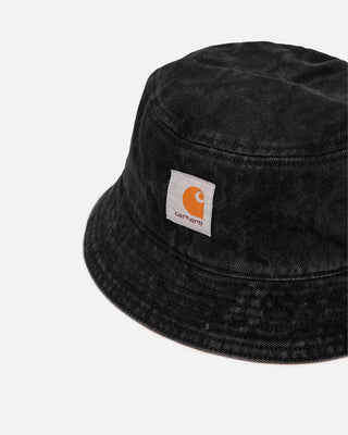Carhartt WIP Belmar Bucket Hat Snake Camo Black Heavy Stone Wash