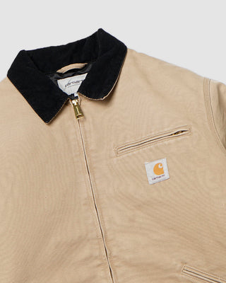 Carhartt WIP OG Detroit Jacket Peanut/Black aged canvas