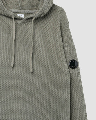 C.P Company Knitwear Hooded Chenille Cotton Fallen Rock