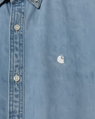 Carhartt WIP L/S Lucas Shirt Blue bleached