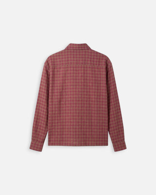 Won Hundred Mason Check Shirt Granita Pink Comb