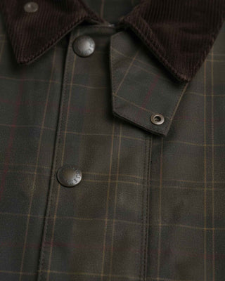 Barbour Tartan Transport Wax Jacket Dark Tartan