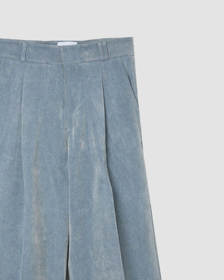Bonsai Velvet Super Loose Fit Pant Blue Grey