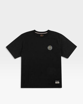 Evisu Ht Wave & Whale Daicock Printed Ss Tee Black