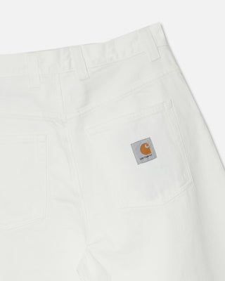 Carhartt WIP Brandon Pant White RInsed