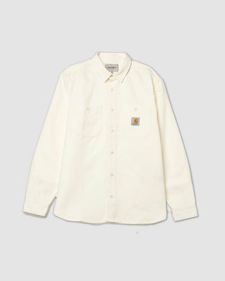 Carhartt WIP L/S Clink Shirt Wax rigid