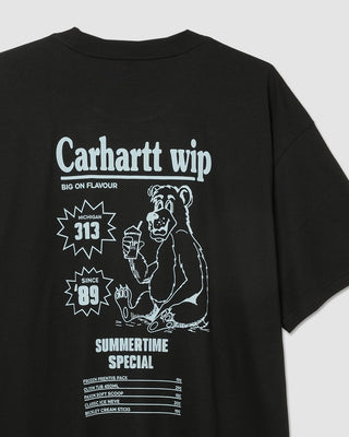 Carhartt WIP S/S Catalogue T-Shirt Black/Bluebird
