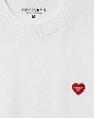Carhartt WIP S/S Small Heart T-Shirt White/Red