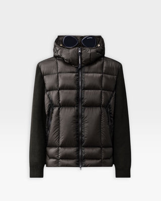 C.P. Company Extrafine Merino Wool Mixed Goggle Sweater Black