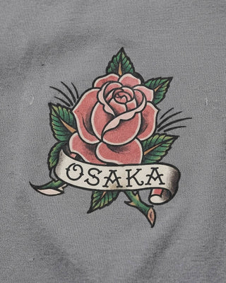 Evisu Ej Osaka Rose Tee Grey