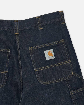 Carhartt WIP OG Double Knee Short Blue Rinsed