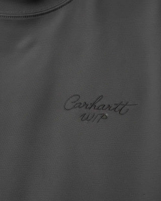 Carhartt WIP S/S Signature Script T-Shirt Graphite/Dark Scarab