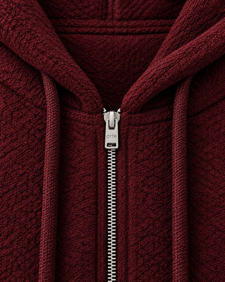 Arte Antwerp Boiled Wool Jacket Bordeaux